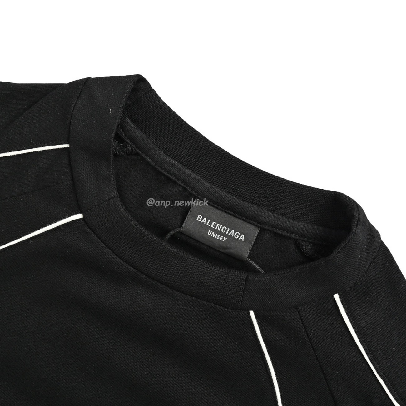 Balenciaga Black Soccer Long Sleeve Jersey T Shirt (10) - newkick.vip